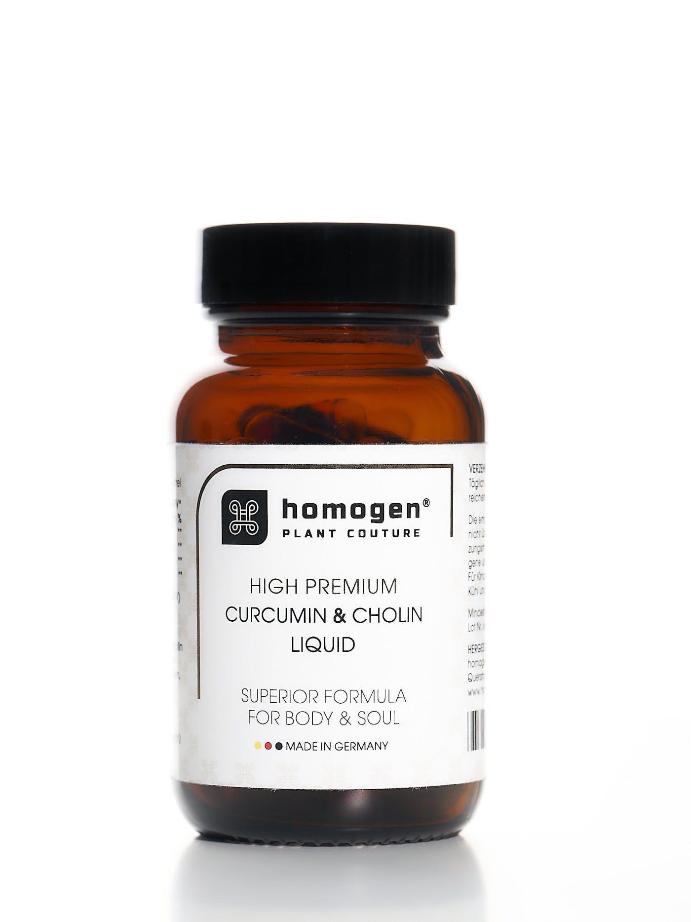 High Premium Curcumin & Cholin Liquid für Körper und Geist | Homogen.Health